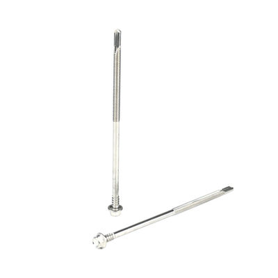 5.5x185mmZINC 完成鋼構造 5点ヘクサゴンヘッドウォッシャーとセルフタッピングスクリュー