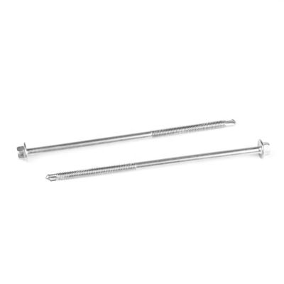 木造構造自掘螺栓 ST5.5x140 ラスペルト仕上げの部分糸付き