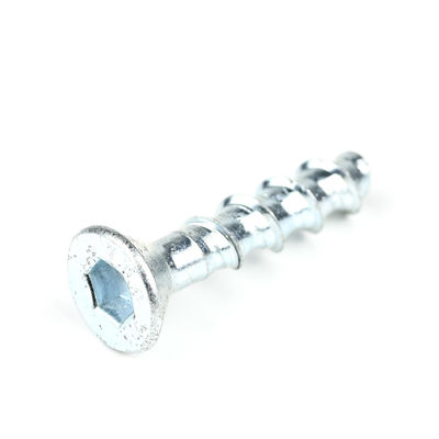 コンクリートアンカーボルト スクリュー 炭素鋼 M8 X50mm フラットソケット ヘックスヘッド コンクリートスクリュー