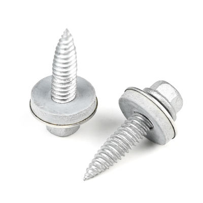 プレートヘッドステンレススチール304 バイメタルトレーラー屋根スクリュー 6x25 EPDM洗浄機