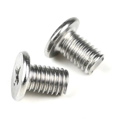 100%QCテストされたステンレス鋼フラットフィリップス M5 X 8mm 商品棚のための機械螺栓