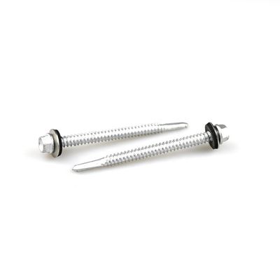 GB標準 12x75mm ヘクサフレンズ ステンレス鋼のバイメタルセルフドリリングスクリュー EPDM