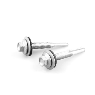 ワイファーヘッドヘックステック 5.5x38 バイメタルDIN7504 EPDM洗浄機付きバイメタルセルフドリリングスクリュー