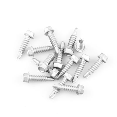 SCM435 ユニテック Sus304 Sus410 ヘックス洗浄機 セルフドリリングスクリュー St6.3x25 ファイバーセメントボード