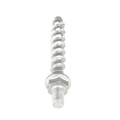 亜鉛仕上げ M10 メトロトンネル用のヘックスフレンズヘッド枠ボルト 12mm コンクリートスクリュー