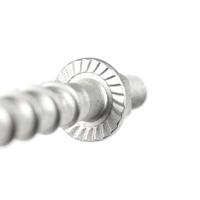 亜鉛仕上げ M10 メトロトンネル用のヘックスフレンズヘッド枠ボルト 12mm コンクリートスクリュー