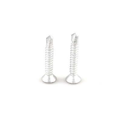 Oem SUS316 SUS410 CSK ヘッド ツリーメタルパネルのためのバイメタルセルフドリリングスクリュー4.8x32