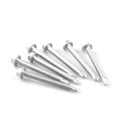 カップヘッド GB スタンダード M6.3x65mm 自掘式 二重金属屋根シート金属スクリュー