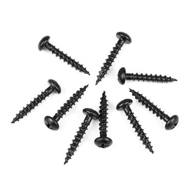 電気家具 16mm 黒丸フィリップス チップボード スクロール ハーデンデザイン