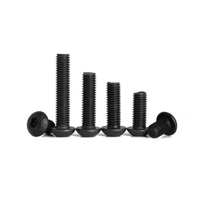 DIN7380 M6 ブラックオキシド ヘックスソケットヘッド キャップ トロニッロボルト アレンボルト ボタンヘッドボルト 8mm-70mm