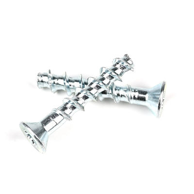 設置 炭素鋼 亜鉛 塗装 トルックス フットヘッド コンクリート スクリュー ボルト M5 35mm アンカー 掘削 セメント ボルト