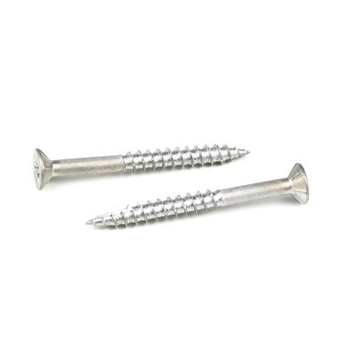 100%QC 試験 木工 410 ステンレス鋼 木製デッキ スクロール 50mm Countersunk Head