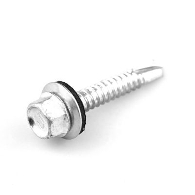 パーソナライズドサポート 6.3x38mm EPDM 洗浄機付きヘックスバイメタルドリリングスクリュー
