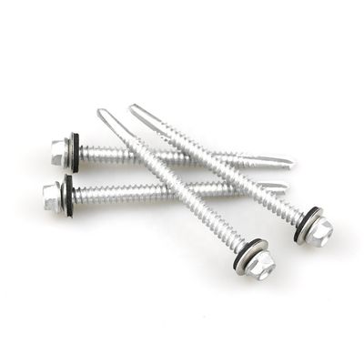 屋根固定バイメタル 自己タッピングスクリュー 5.5x140mm 100% QCテストのための Epdm洗浄機で