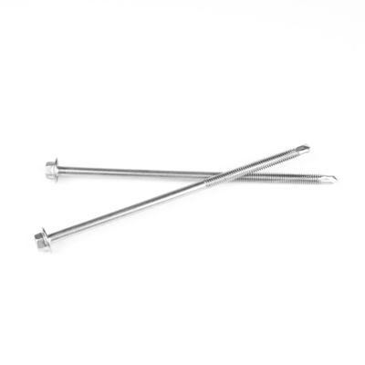 木造構造 自動掘削螺栓 5.5x140mm ヘックス洗濯機頭と部分糸