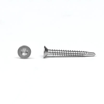 黄色ステンレススチール Sus 304 Csk Torx フラットヘッドセルフドリリングスクリュー インオックス3.9x25mm