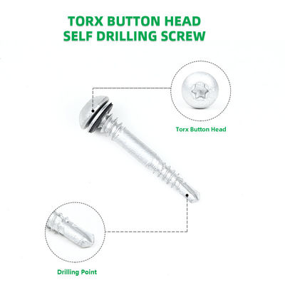 パンヘッド ラスペルト コーティング 16 / 12 x42 ボタン トルックス Sds スクロール 金属パネル パーリン