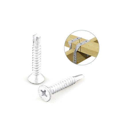 4.2x25 二重金属不?? 鋼 平面ヘッドクロス 木材パルリン固定のためのインセッテッドスクリュー